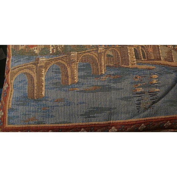 Tapestry Pillow Heidelberg Scenic Cover With Zipper Closure 17x16 Inches Decorat - Picture 4 of 8